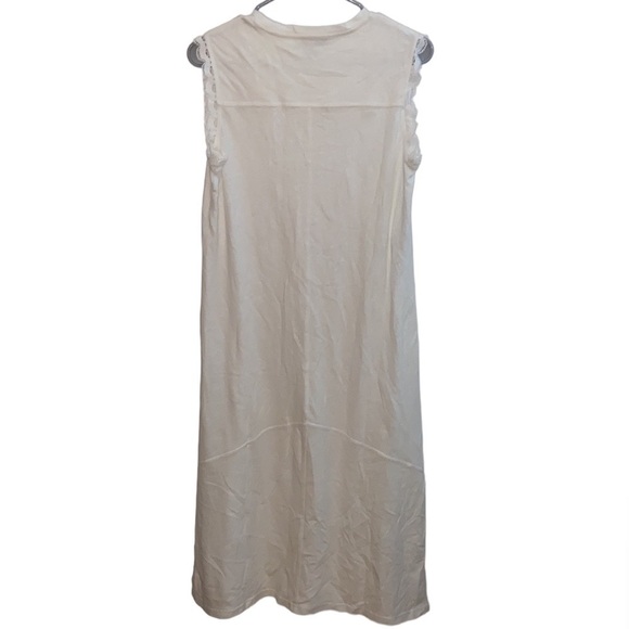 NWOT Derek Lam 10 Crosby Crochet-Trimmed Linen/ Cotton Blend Jersey Dress size S - Picture 11 of 15